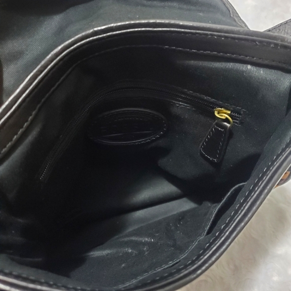 Fossil black leather leopard bag - Picture 10 of 14